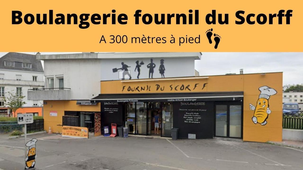 Lorient - L'Escapade - Lit Queen Size - Proche Centre Et Gare - Internet Haut Debit Fibre المظهر الخارجي الصورة